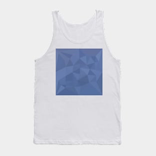 Cornflower Blue Abstract Low Polygon Background Tank Top